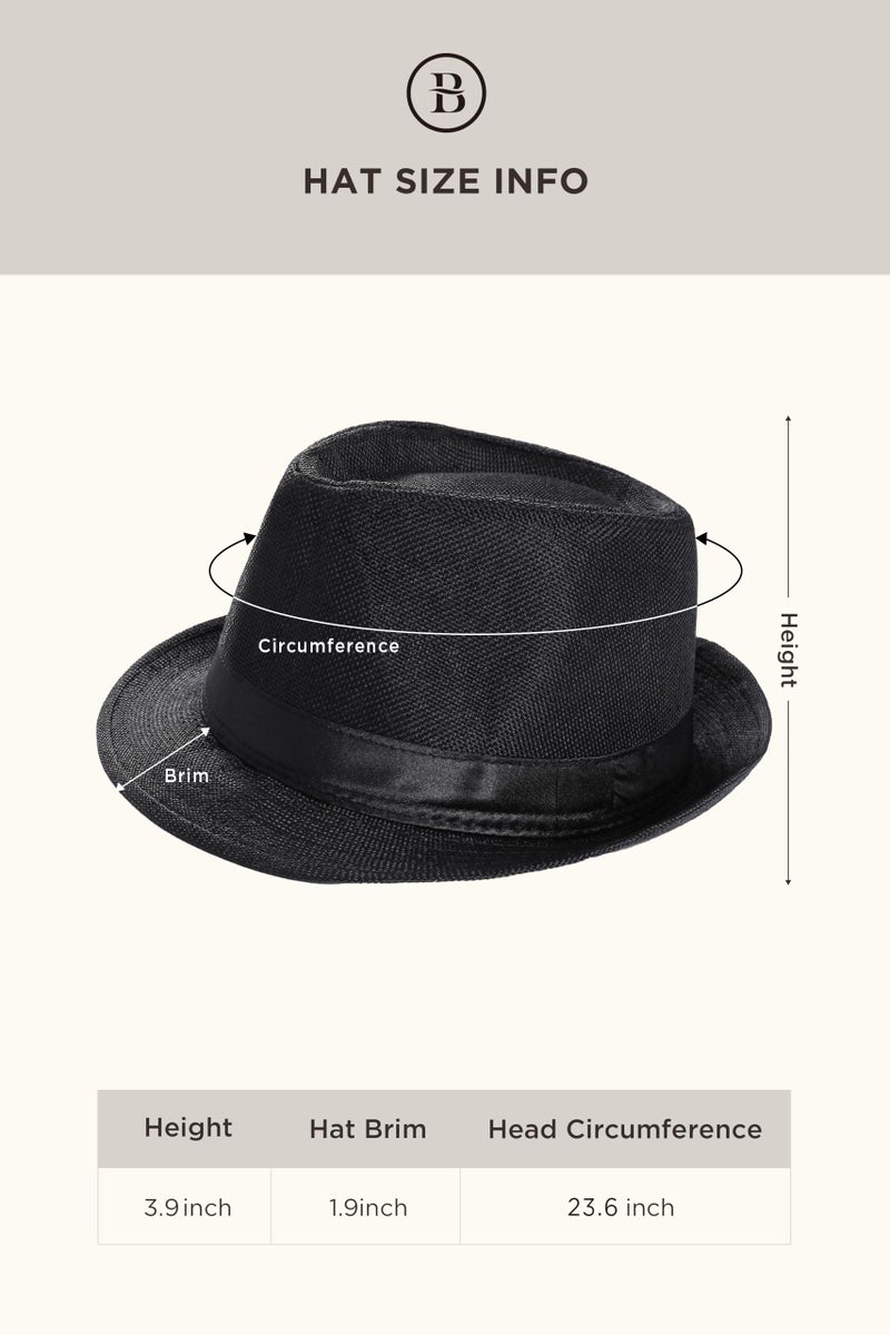BABEYOND 1920s Mens Costume, Gatsby Gangster Costume Accessories Set For Men, 1920s Mens Outfit with Fedora Hat Vintage Vest Bowtie Pocket Watch Armbands - Image 5